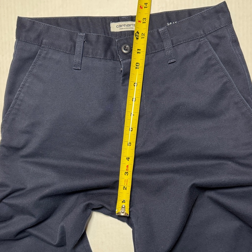 CARHARTT WIP Women's Packard Highwater Pants Navy Blue LC Relaxed Straight 28‎ - Picture 13 of 16